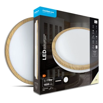 Modee Mennyezeti LED Lámpa 18W 4000K D336x55mm S-D101 Wood (1850 lumen)