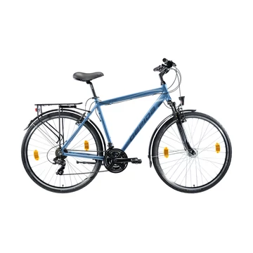 Gepida ALBOIN 200 28" M 21S férfi kerékpár Acélkék Ingyenes szállítás