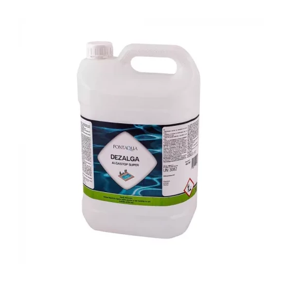 Dezalga algaölő medencébe 5 liter
