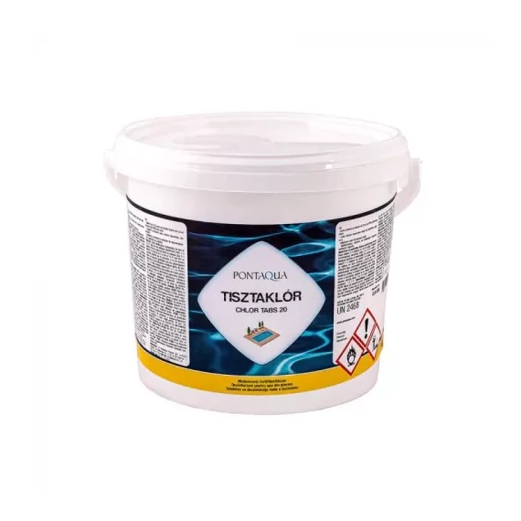 Tisztaklór lassan oldódó 20 g-os klórtabletta 3 kg