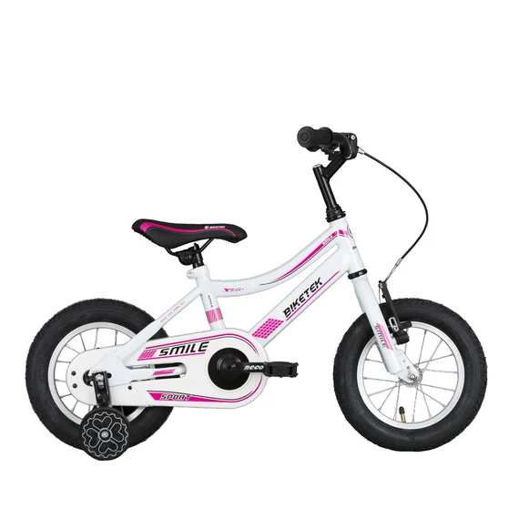 BIKETEK Smile 12&quot; fehér, kislány kerékpár 