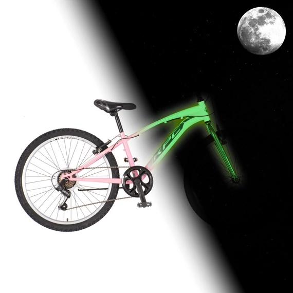 Kpc  Fluobike Bloom Világítós 24" Fluoreszkáló Gyermek kerékpár 
