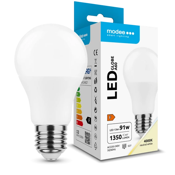 Modee Lighting LED Izzó Globe A60 13W E27 200° 4000K (1350 lumen) ERP
