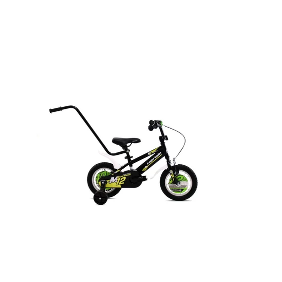 Capriolo Mustang 12" gyerek kerékpár Fekete-Zöld