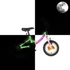 Kép 3/3 - KPC FluoBike Kitty cicás VILÁGÍTÓS 12 rózsaszín fluoreszkáló gyermek kerékpár