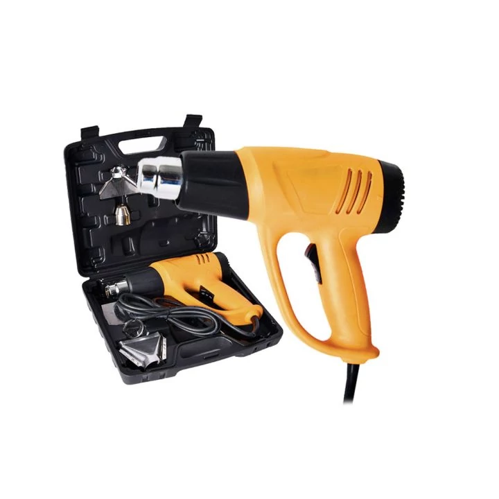 Hőlégfúvó 2000W 350-600C° 4 fejjel kofferben Hoteche